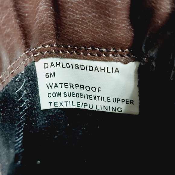 New Blondo Dahlia Suede Brown Waterproof Boot Ankle Boots i 589 - Picture 10 of 11